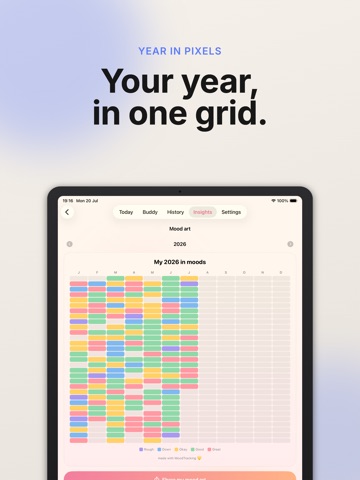 Mood Tracker: Calm Life iPad screenshot