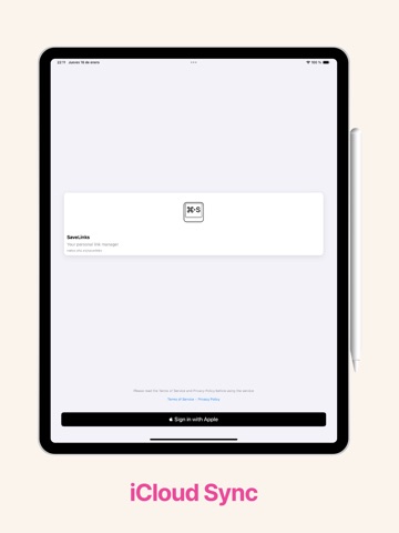 SaveLinks iPad screenshot