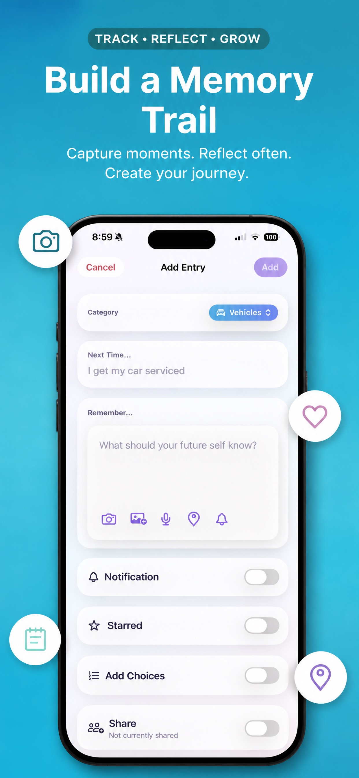 Screenshot 3 of Next Time: Notes & Reminders