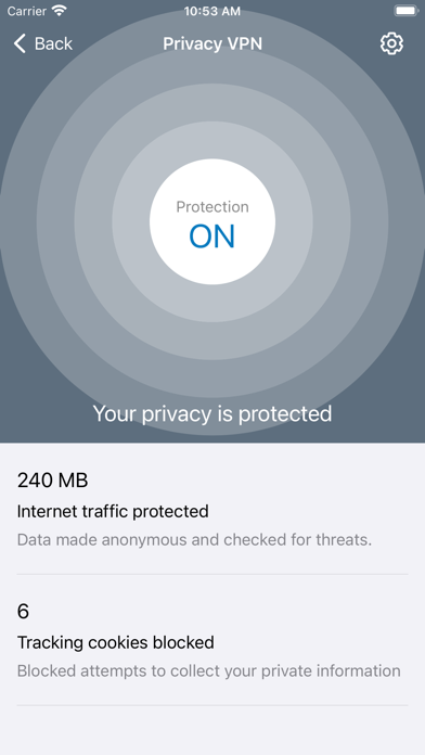 Personal Web Defense iPhone screenshot 3 - Utilities app