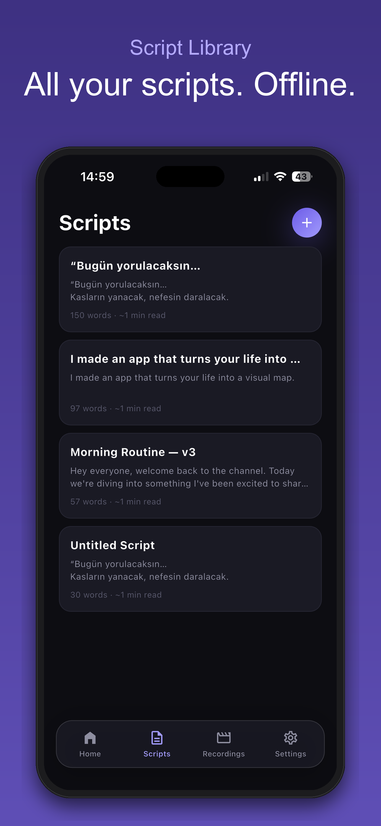 TeleGaze: Teleprompter Autocue screenshot 3