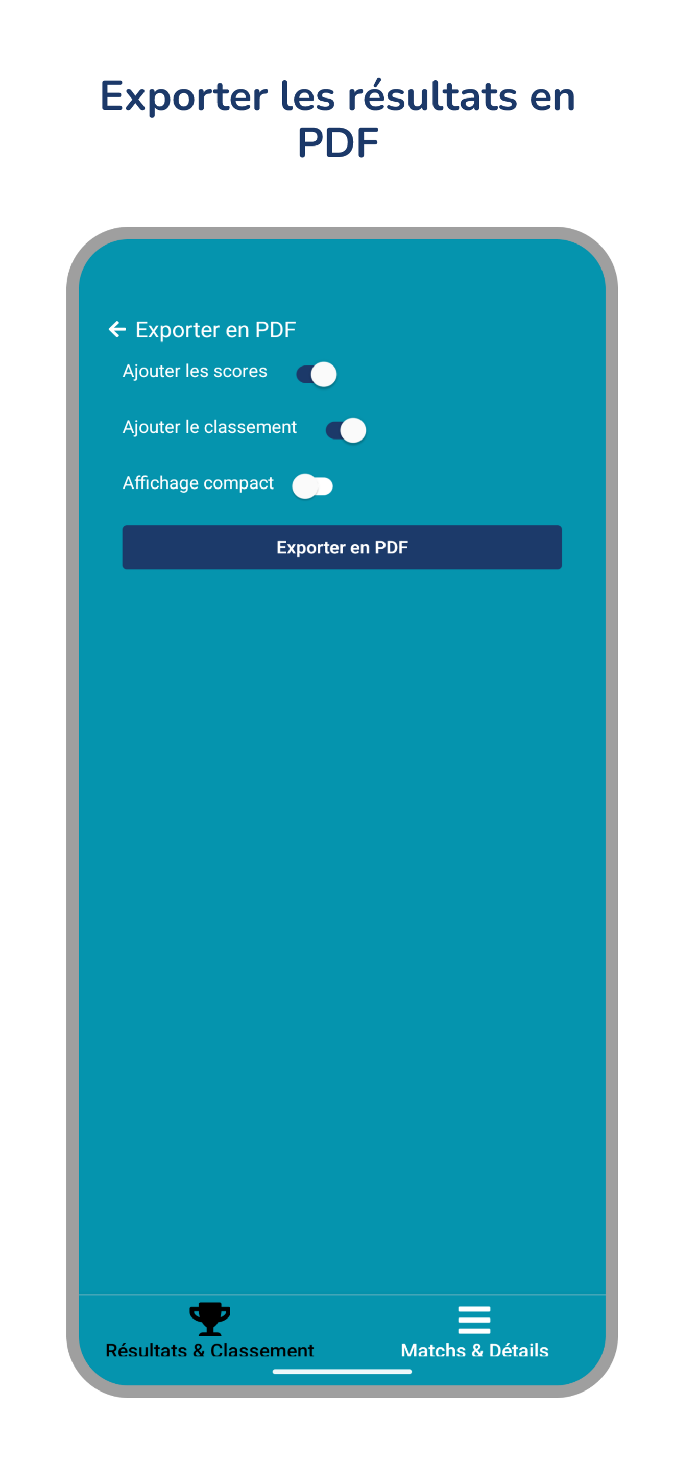 Tournois Pétanque App
