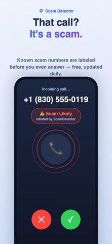 Scam Detector by Crestway AI iPhone screenshot