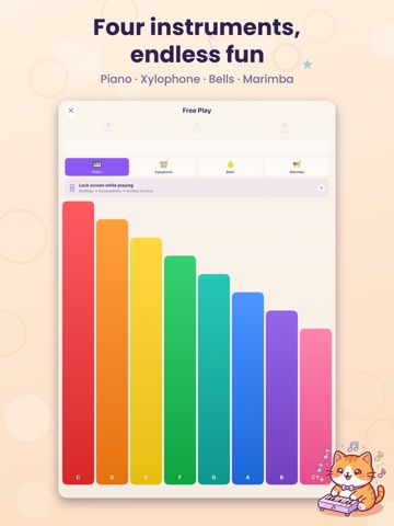 PianoPaws - Piano for Kids iPad screenshot