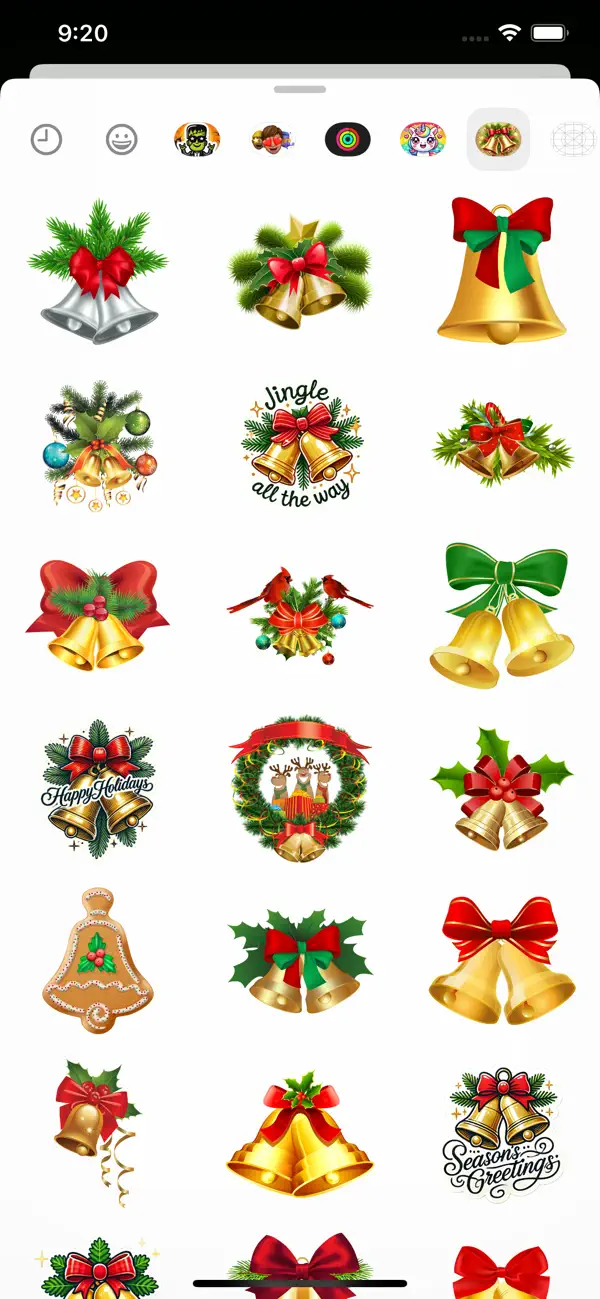 Screenshot #2 pour Christmas Bells Stickers