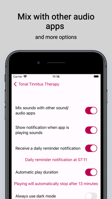 Tonal Tinnitus Therapy Screenshot
