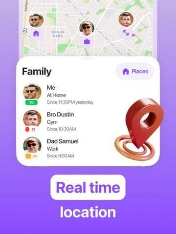 GeoFam – Family GPS Tracker iPad screenshot