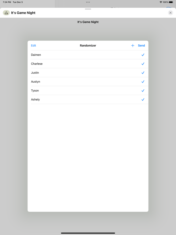 It's Game Night iPad screenshot 5 - Stickers app