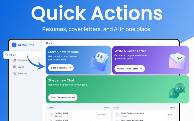 AI Resume Builder | CV Maker. iPhone screenshot