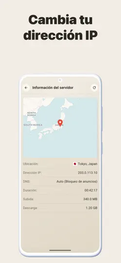 Captura de pantalla de Dunova VPN: Rápido Y Seguro en iPhone 5