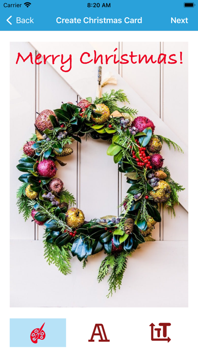 Christmas New Year Card Maker Screenshot