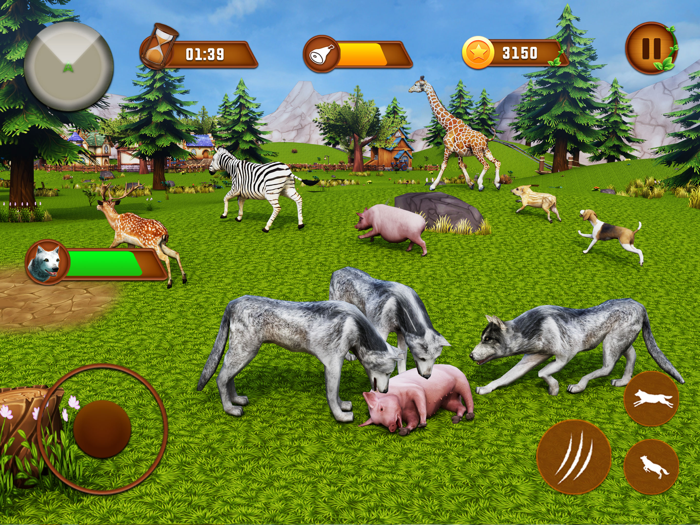 Animal Simulator-Wolf Games 3D