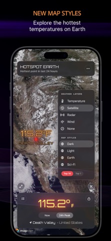 Hotspot Earth - Realtime Data iPhone screenshot