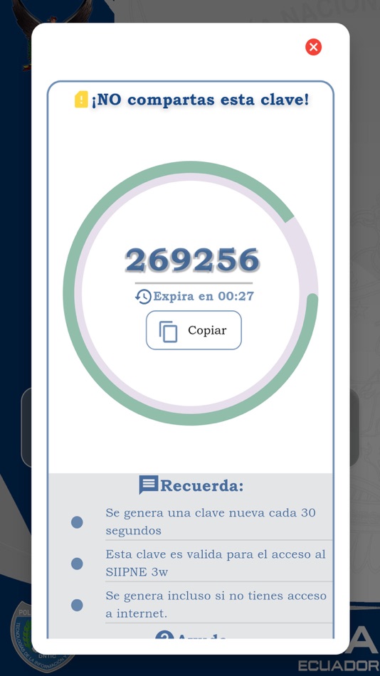 #2. SIIPNE-KEY (iOS) By: Policia Nacional del Ecuador