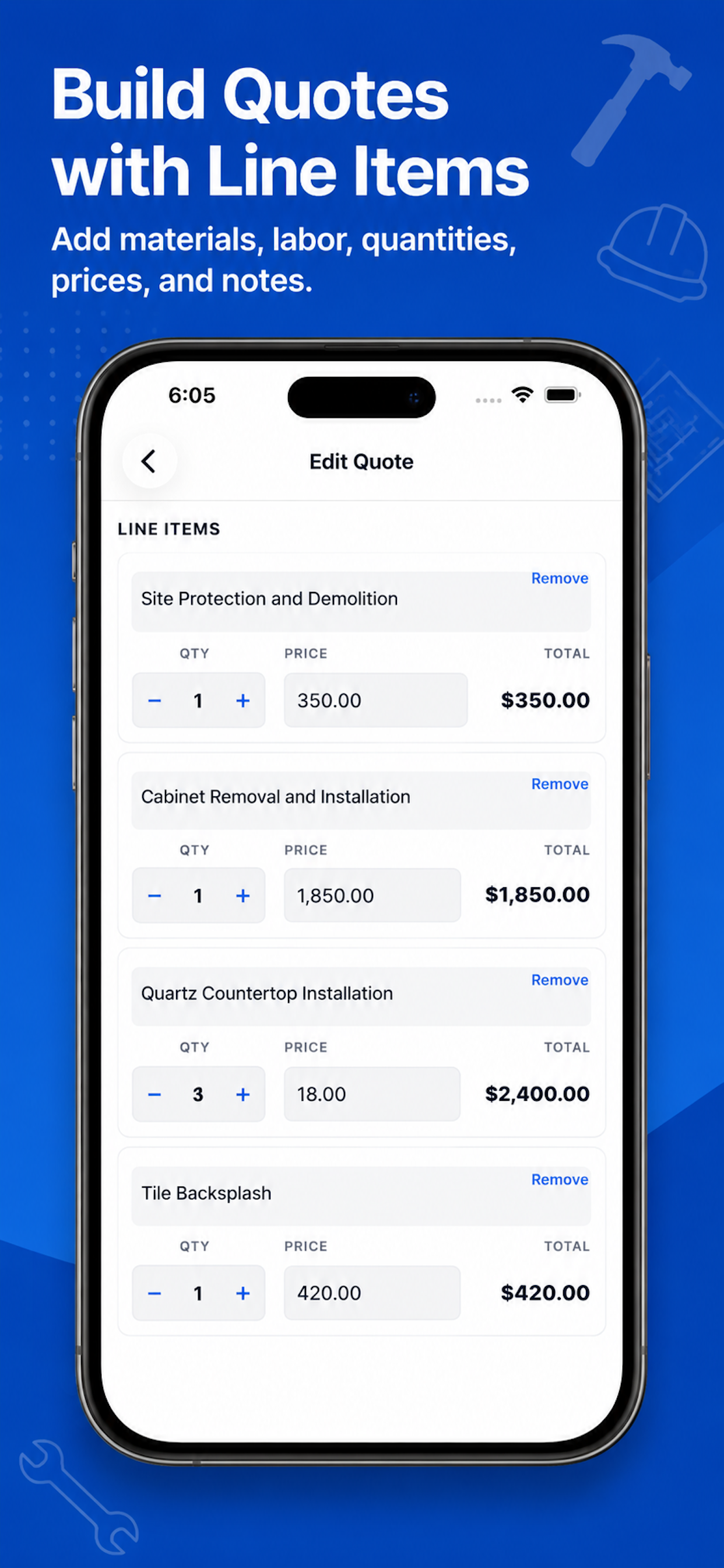 Contractor Estimate & Quote screenshot 3