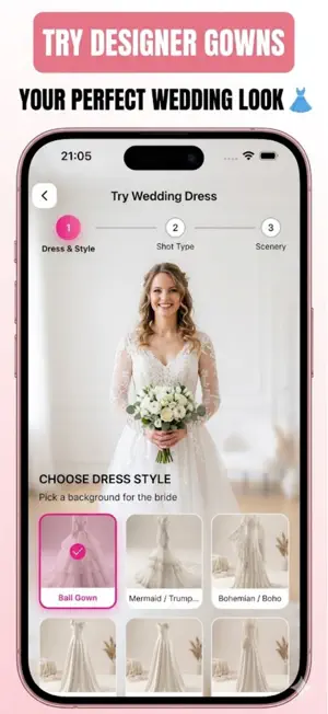 Wedding Dress Try On: Bride AI screenshot 2