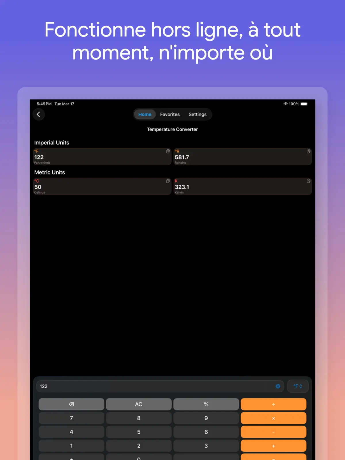 Convertisseur d'unités + iPad screenshot 4