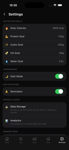 TinyCal - Calorie Tracker Screenshot 3 of 5