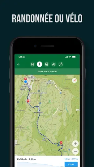 Capture d'écran de Organic Maps – GPS Hors Ligne sur iPhone 2