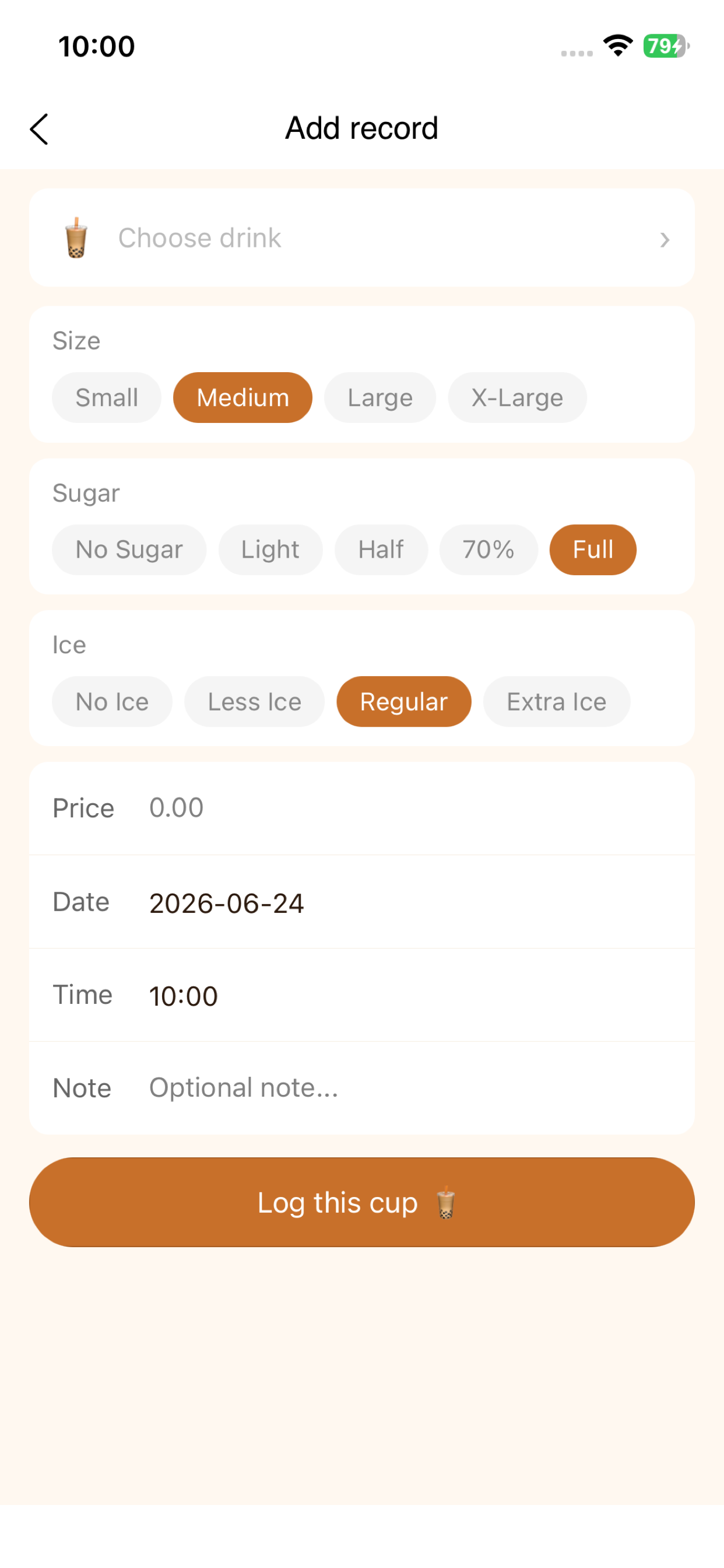 Boba Log - Bubble Tea Diary screenshot 2