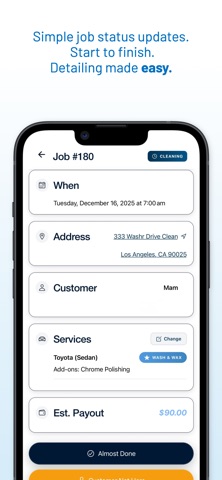 Washr Mobile Pros iPhone screenshot