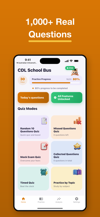 CDL School Bus Exam Prep Screenshot 2 of 4