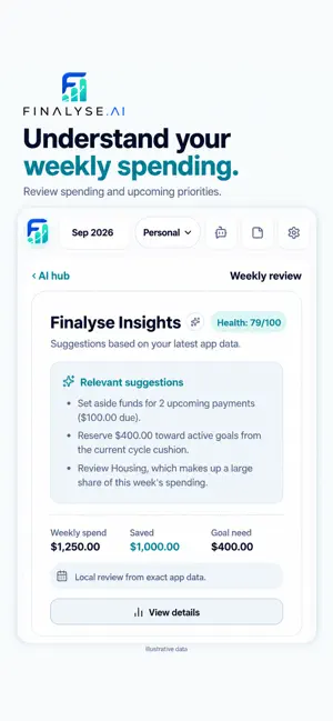 Finalyse: AI Money Manager screenshot 3