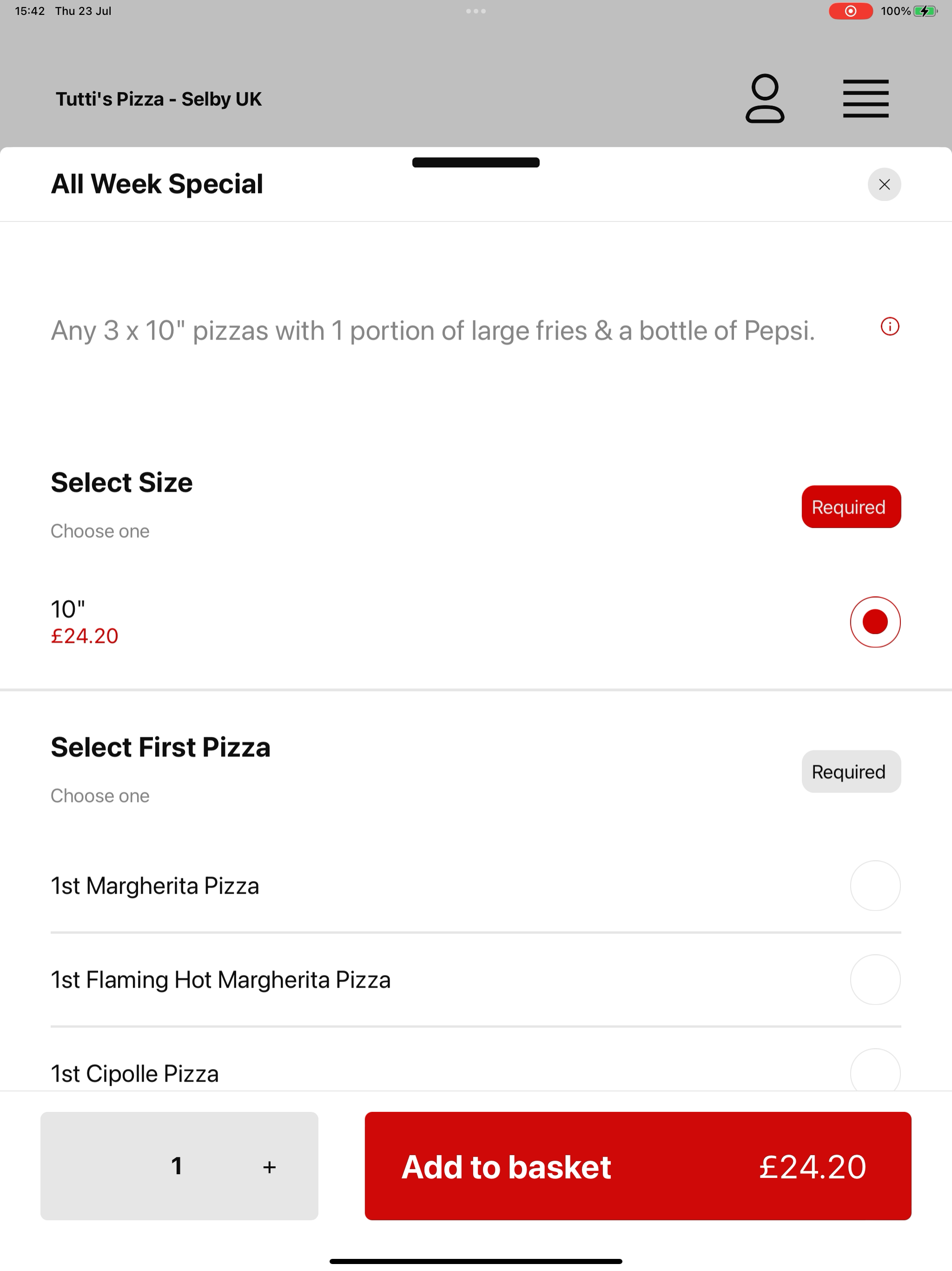 Tutti's Pizza UK screenshot 16