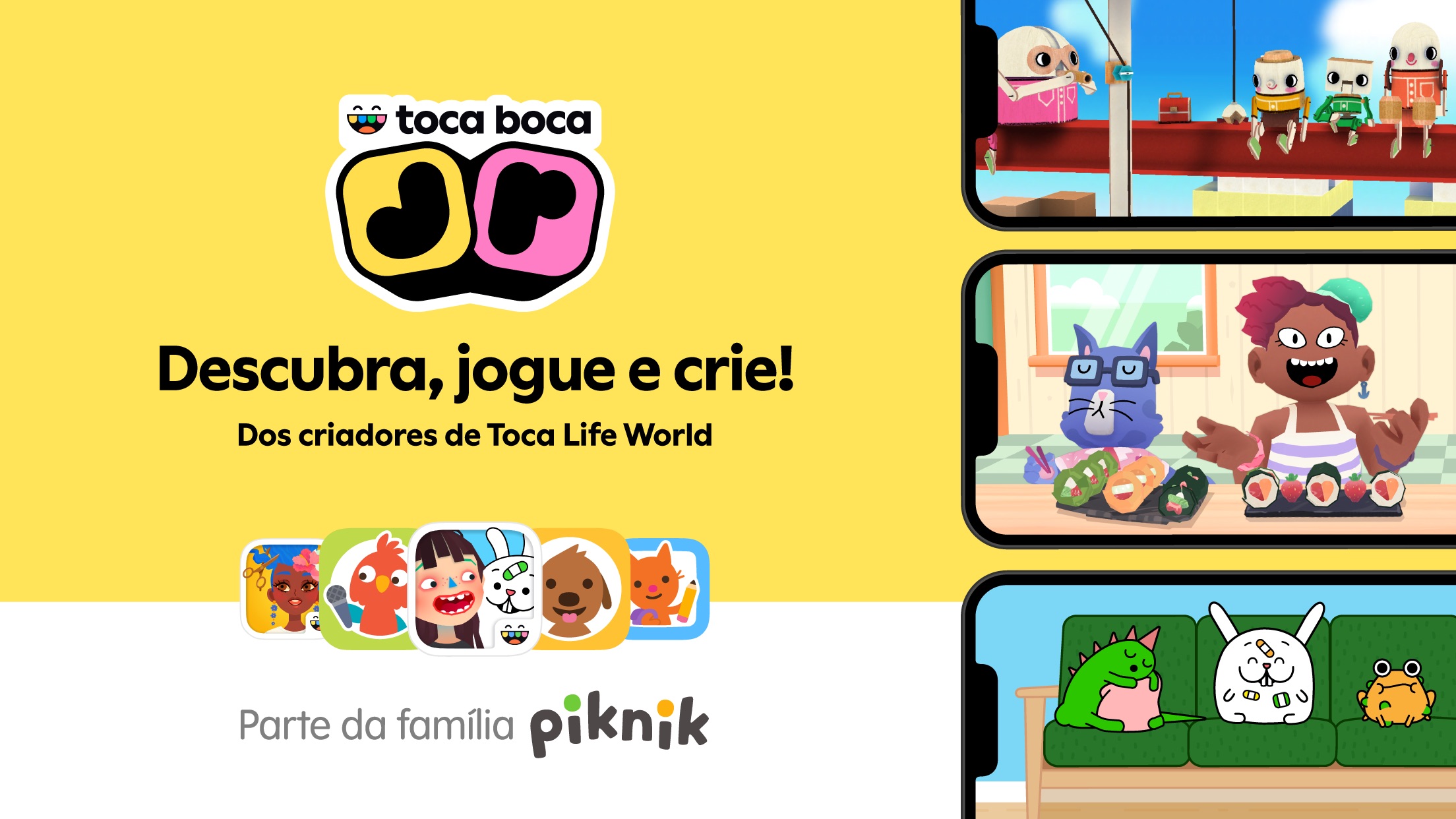 Screenshot do app Toca Boca Jr