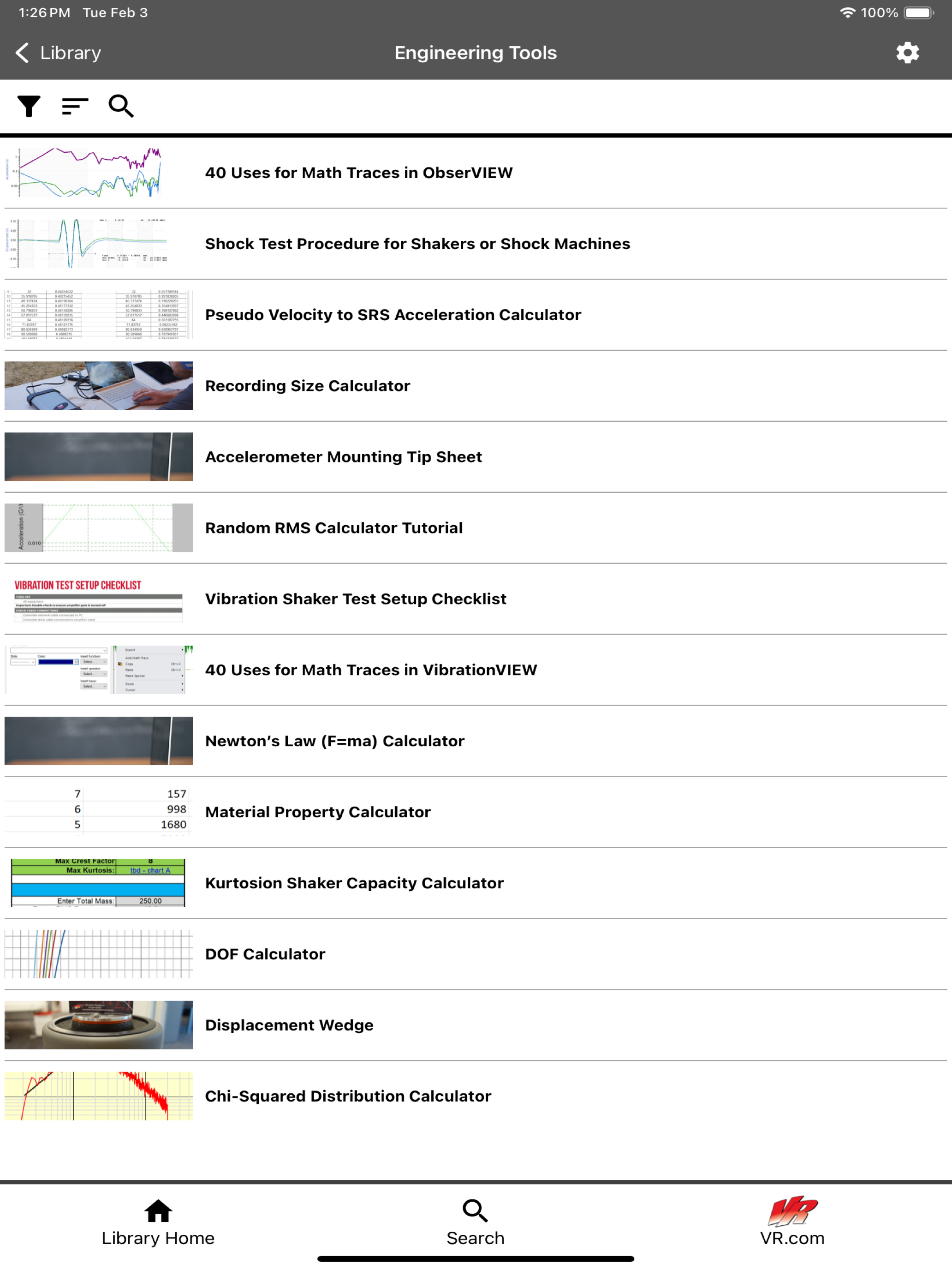 VR Mobile - Vibration Testing