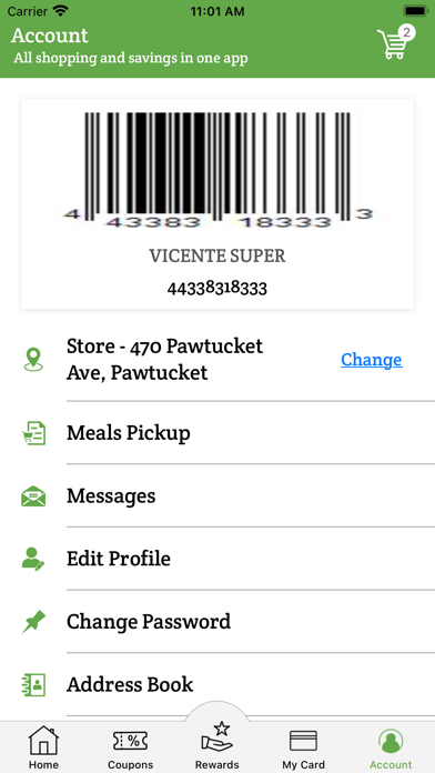 Vicente's Supermarket Rewards Screenshot