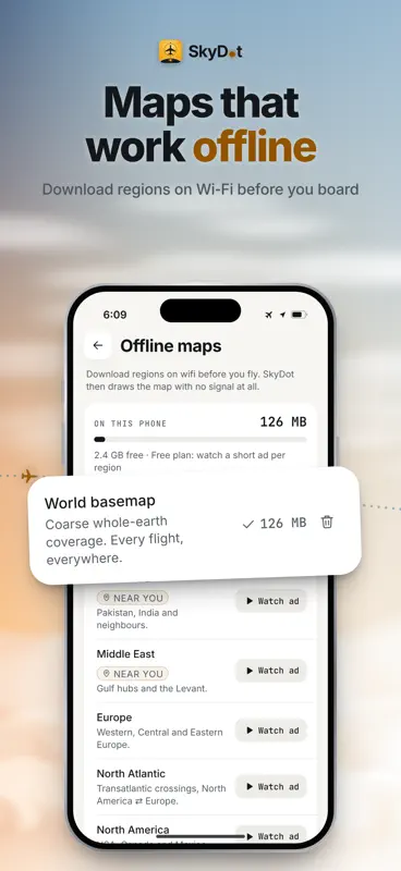 SkyDot: Offline Flight Tracker screenshot 4 of 6