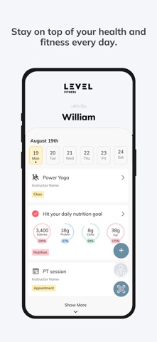 Level Fitness screenshot