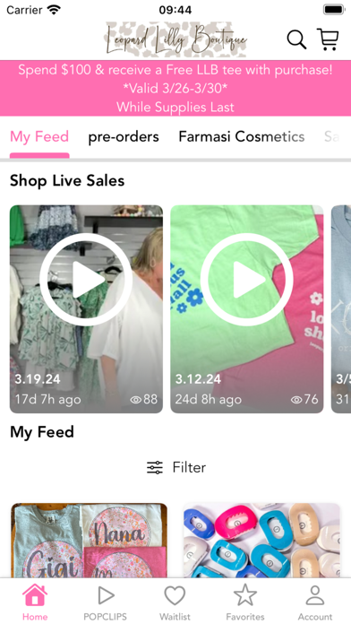 Leopard Lilly Boutique Screenshot