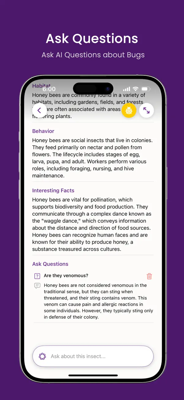 Screenshot #3 pour Bug Identifier AI: Insect ID