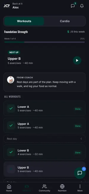 JCF Coaching screenshot 2