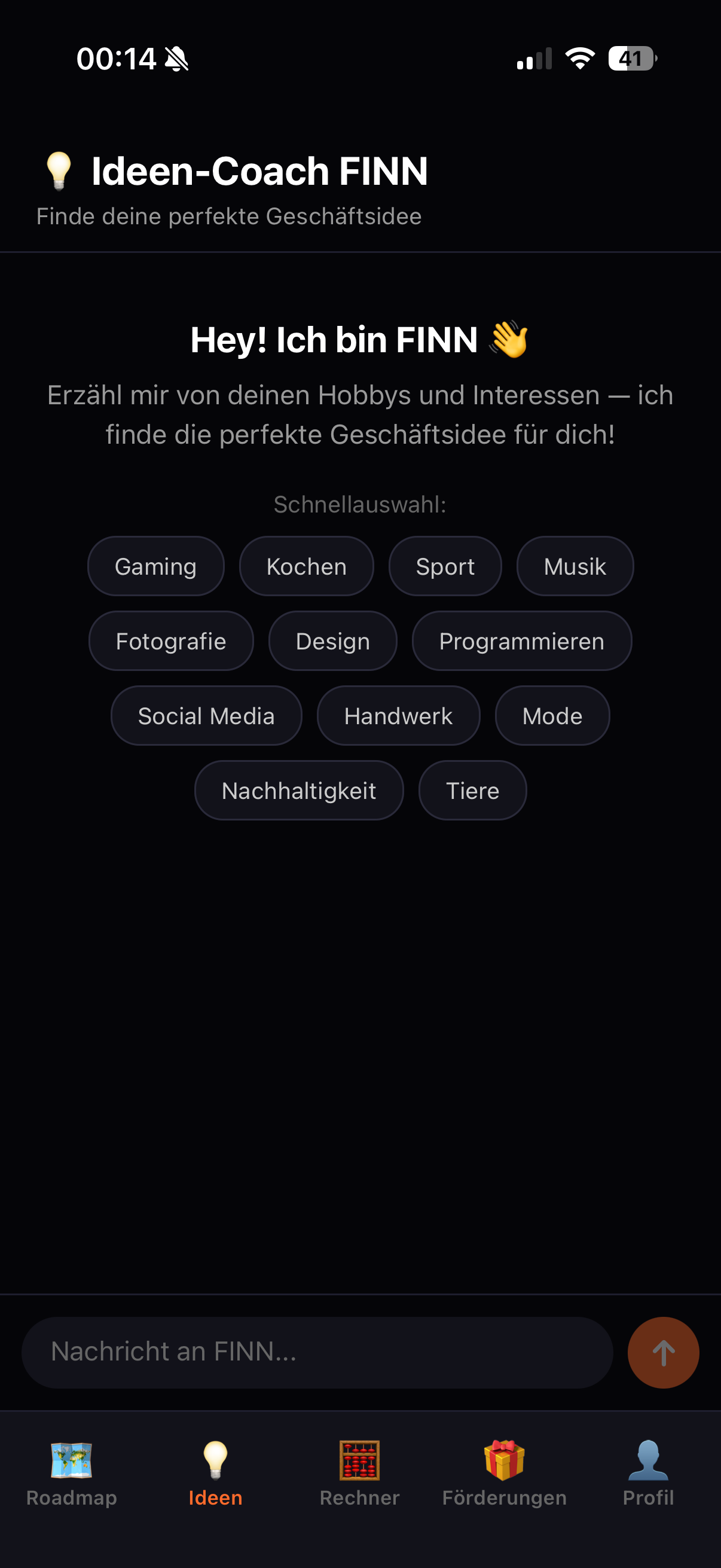 FREI - Gründer App