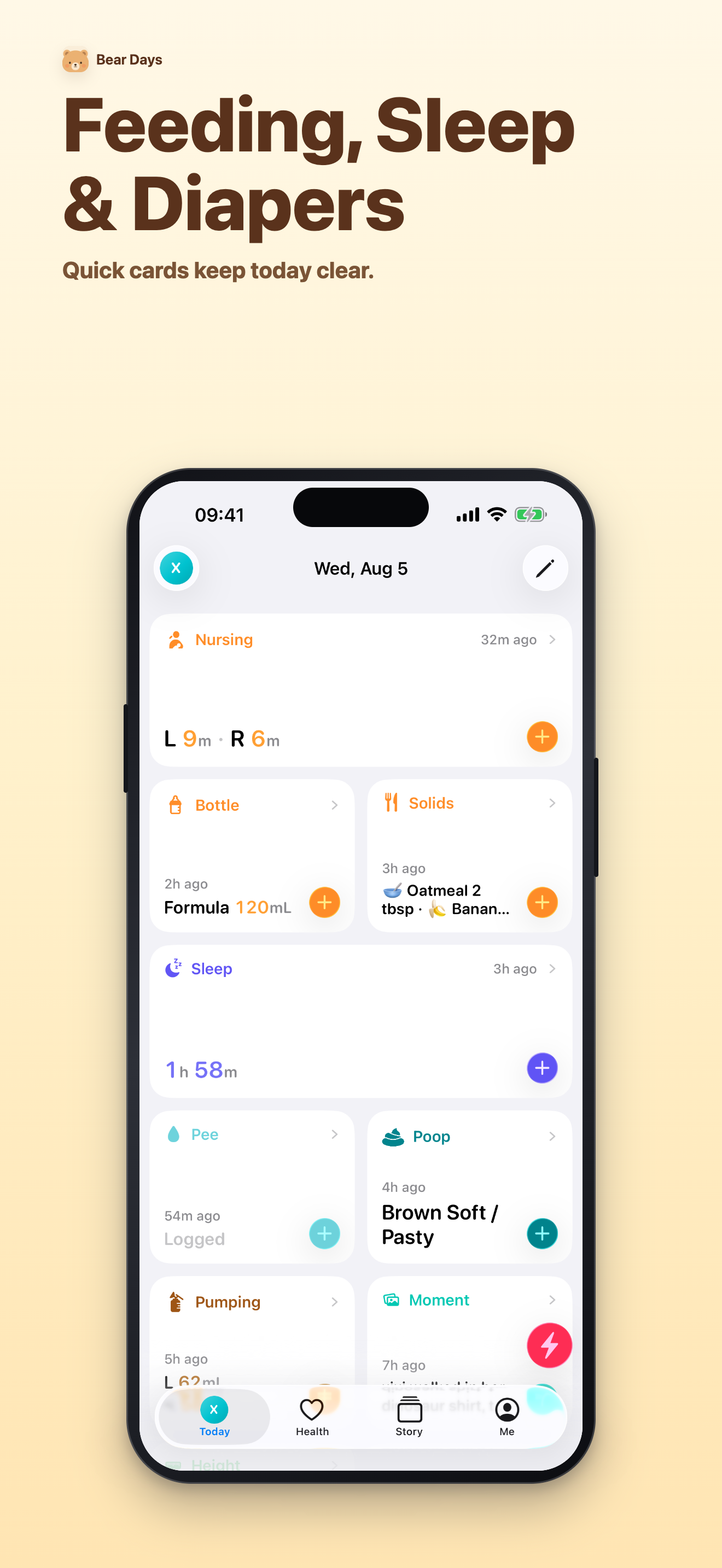 Bear Days: AI Baby Tracker screenshot 2
