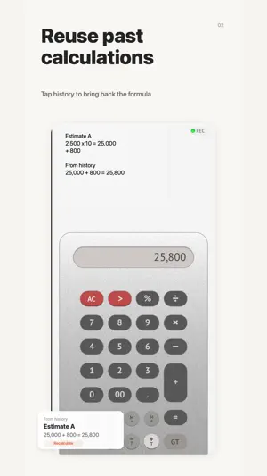 Notebook calculator (ge-calc) screenshot 2