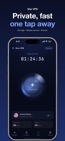 Star VPN: Unlimited Proxy iPhone screenshot