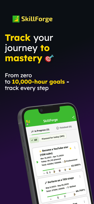 SkillForge - Skill Tracker Screenshot 1 of 8