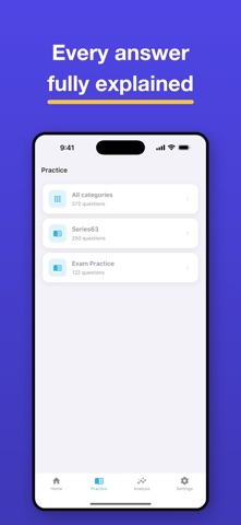 Series 63 Exam Prep 2026 iPhone screenshot