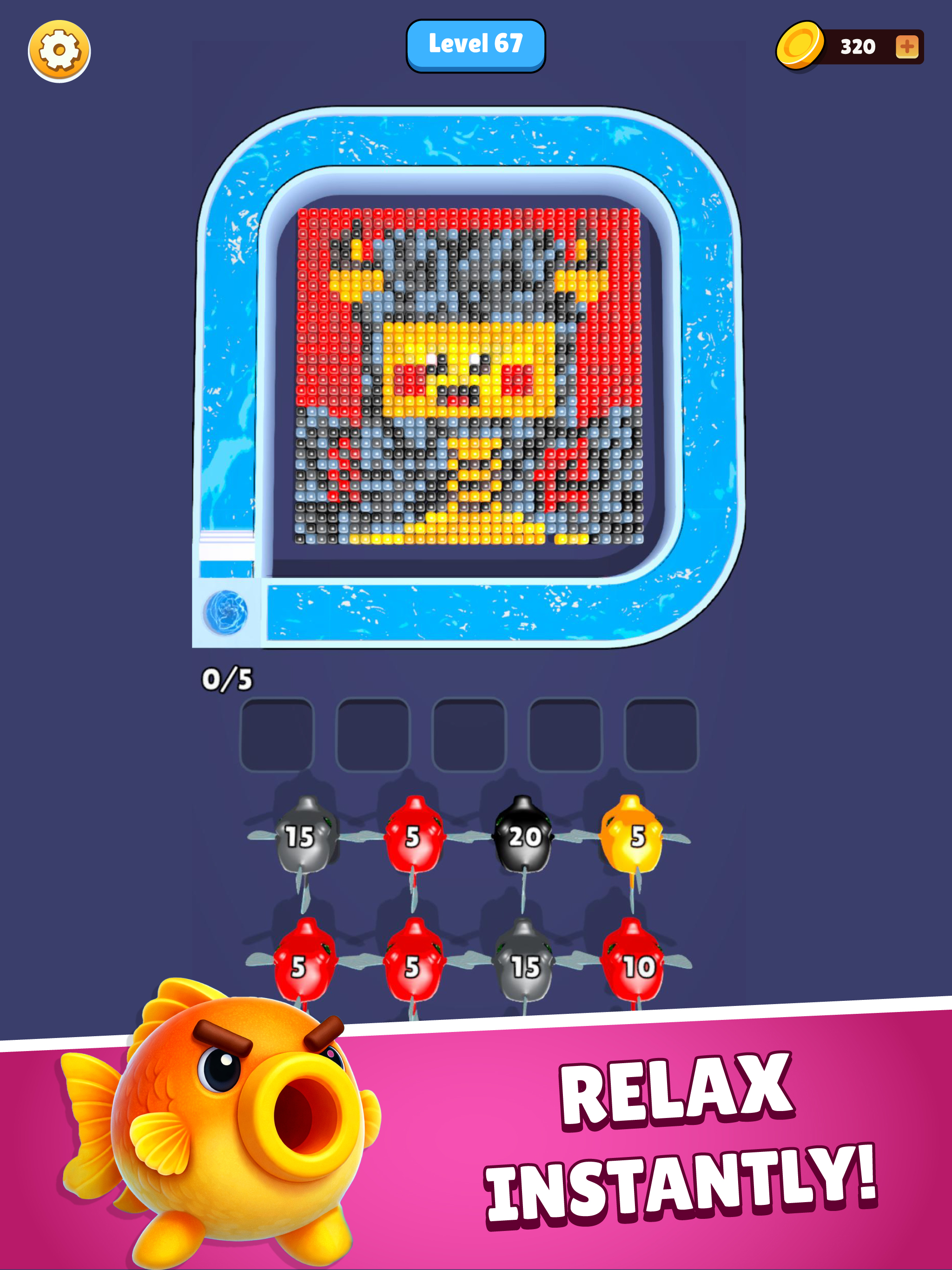 Fish Flow: Pixel Color Games
