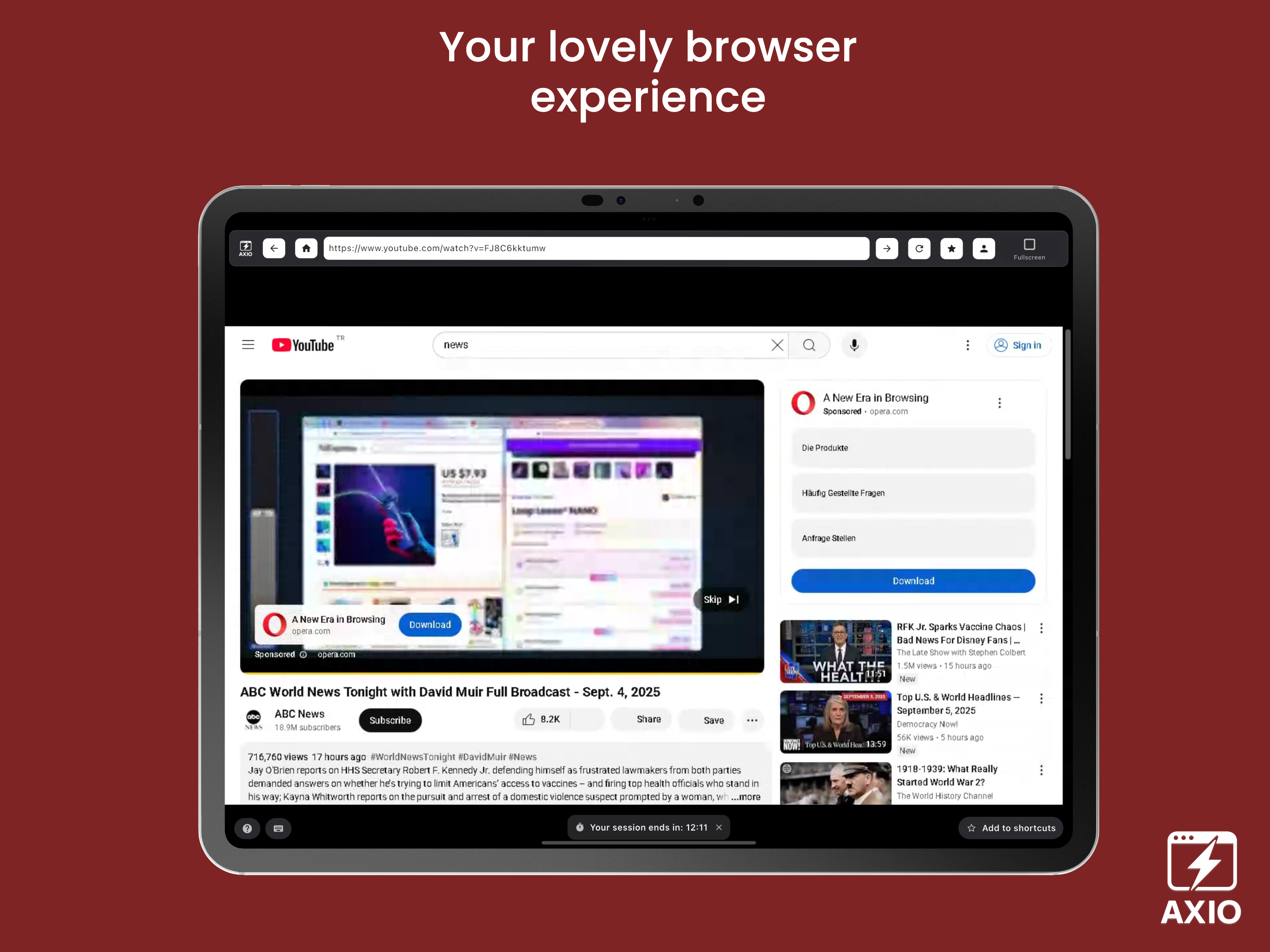 AXIO: Flash Player Browser screenshot 5