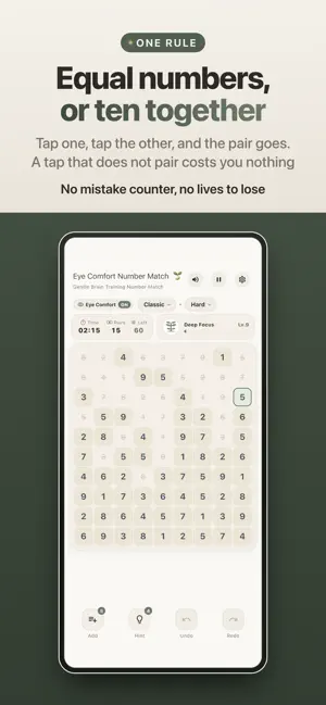 Eye-Comfort Number Match screenshot 2