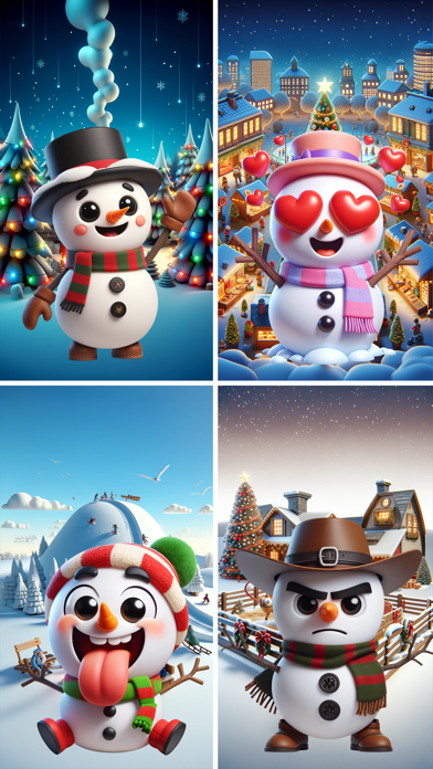 Screenshot #1 pour Lex Snowman Stickers