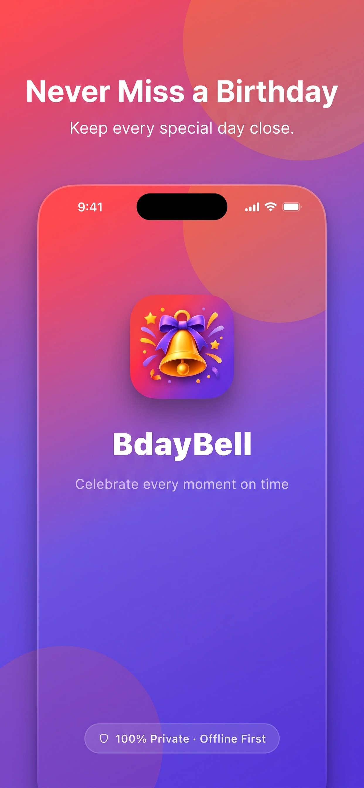 Screenshot 1 of BdayBell