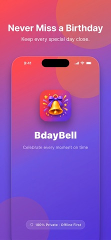 BdayBell screenshot 1
