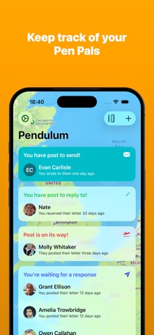 Pendulum - Pen Pal Tracker screenshot