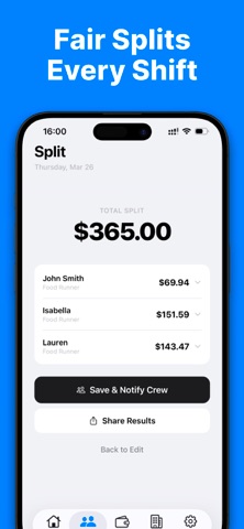 TeamTipOut screenshot